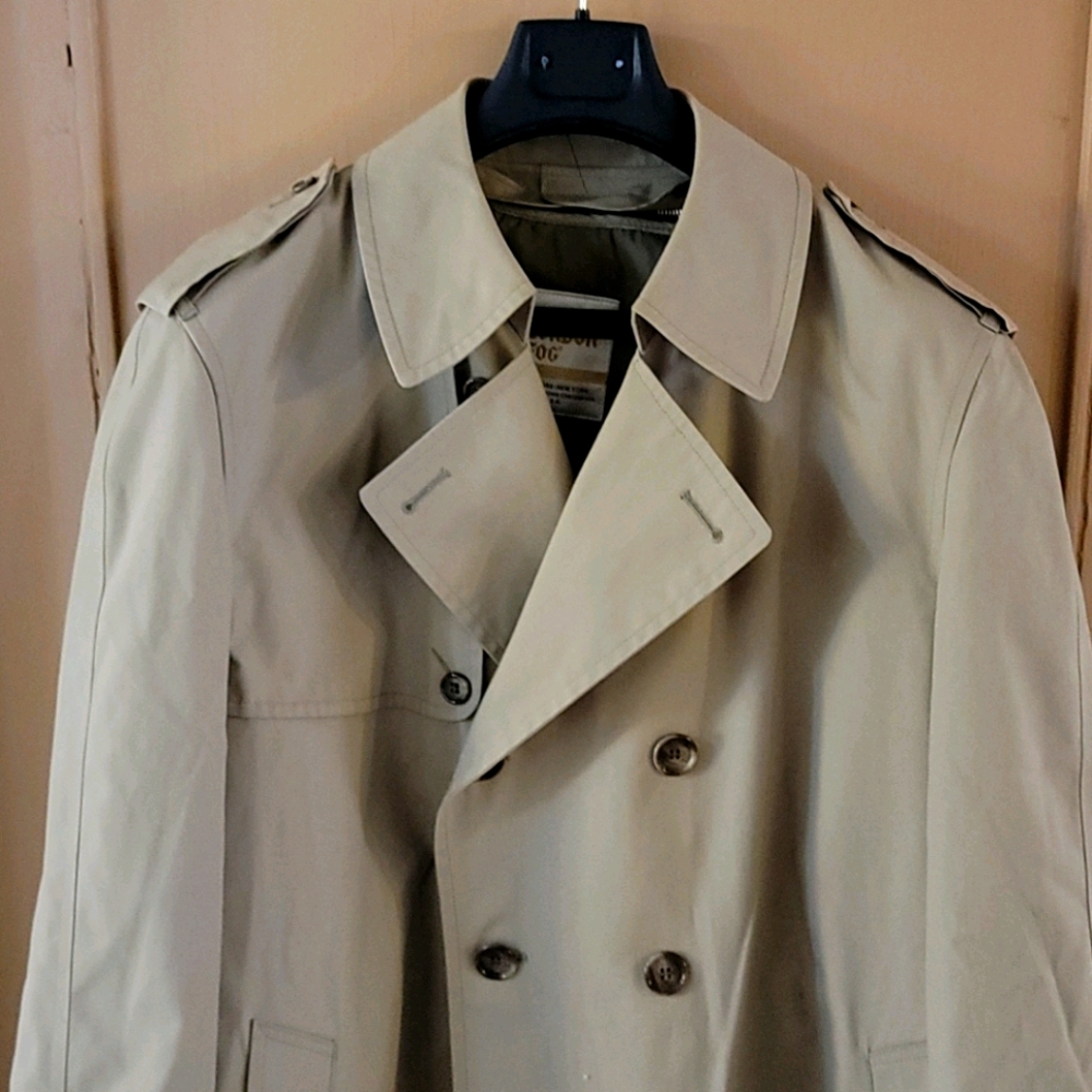 Vintage London Fog Trench Coat 44R - Picture 1 of 10